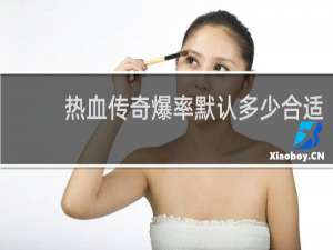 热血传奇爆率默认多少合适