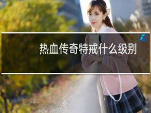 热血传奇特戒什么级别
