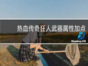 热血传奇狂人武器属性加点