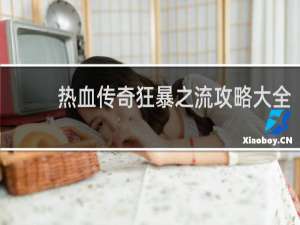 热血传奇狂暴之流攻略大全