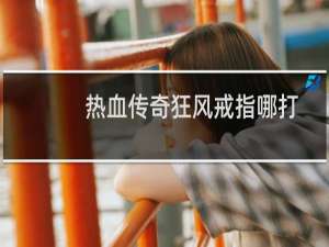 热血传奇狂风戒指哪打