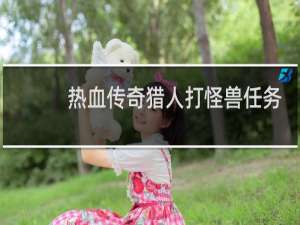 热血传奇猎人打怪兽任务