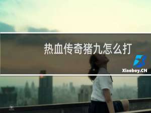 热血传奇猪九怎么打