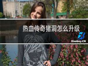 热血传奇猪洞怎么升级