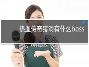热血传奇猪洞有什么boss