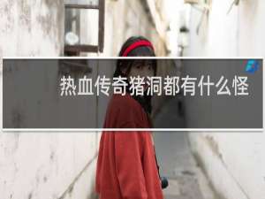 热血传奇猪洞都有什么怪