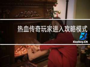 热血传奇玩家进入攻略模式