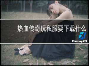 热血传奇玩私服要下载什么