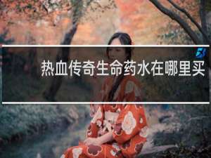 热血传奇生命药水在哪里买