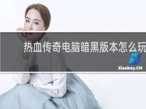 热血传奇电脑暗黑版本怎么玩