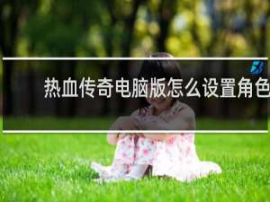 热血传奇电脑版怎么设置角色