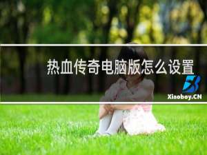 热血传奇电脑版怎么设置