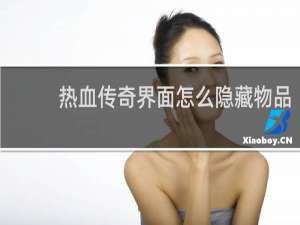 热血传奇界面怎么隐藏物品