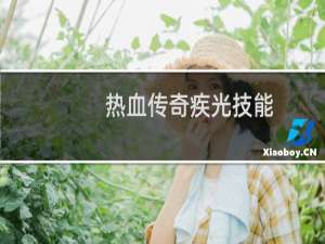 热血传奇疾光技能