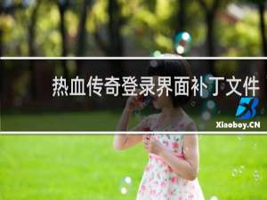 热血传奇登录界面补丁文件