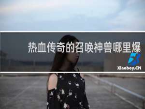 热血传奇的召唤神兽哪里爆