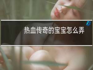 热血传奇的宝宝怎么弄