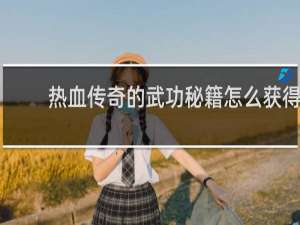 热血传奇的武功秘籍怎么获得