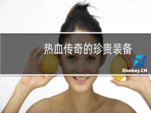 热血传奇的珍贵装备