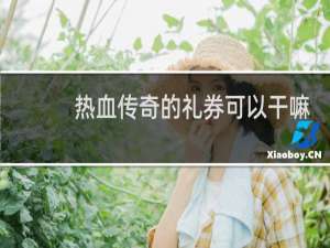 热血传奇的礼券可以干嘛
