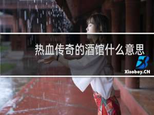 热血传奇的酒馆什么意思