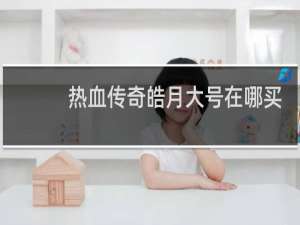 热血传奇皓月大号在哪买