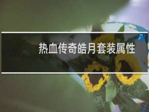 热血传奇皓月套装属性