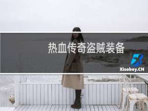 热血传奇盗贼装备