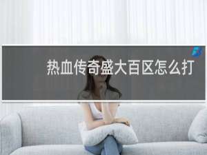 热血传奇盛大百区怎么打