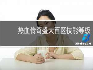 热血传奇盛大百区技能等级