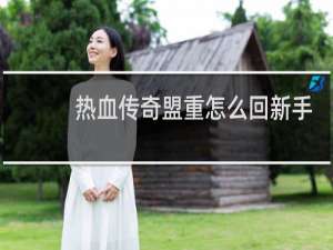 热血传奇盟重怎么回新手
