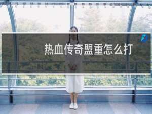 热血传奇盟重怎么打