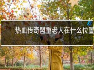 热血传奇盟重老人在什么位置