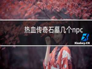 热血传奇石墓几个npc