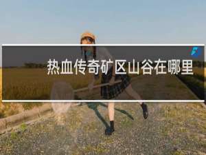 热血传奇矿区山谷在哪里