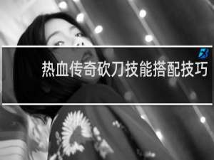 热血传奇砍刀技能搭配技巧
