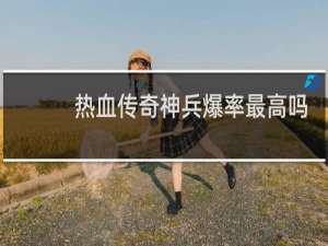热血传奇神兵爆率最高吗
