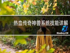 热血传奇神兽系统技能详解