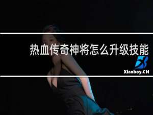 热血传奇神将怎么升级技能