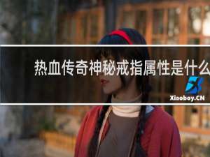 热血传奇神秘戒指属性是什么