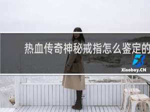 热血传奇神秘戒指怎么鉴定的