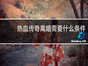 热血传奇离婚需要什么条件