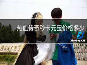 热血传奇秒卡元宝价格多少