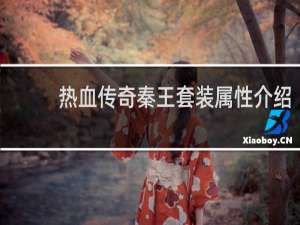 热血传奇秦王套装属性介绍