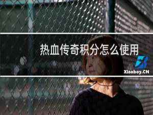 热血传奇积分怎么使用
