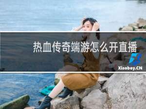 热血传奇端游怎么开直播