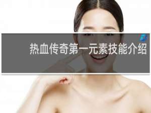 热血传奇第一元素技能介绍