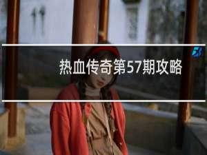 热血传奇第57期攻略
