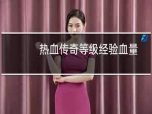 热血传奇等级经验血量