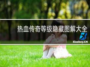 热血传奇等级隐藏图解大全